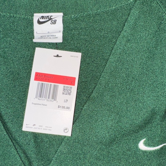 Nike SB Wool Cardigan in George Green DQ6306-341 - Picture 8 of 16